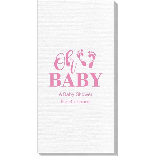 Oh Baby with Baby Feet Deville Guest Towels